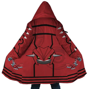 Legendary Groudon Pokemon Hooded Cloak Coat