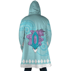 Suicune Pokemon Hooded Cloak Coat