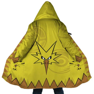 Legendary Zapdos Pokemon Hooded Cloak Coat