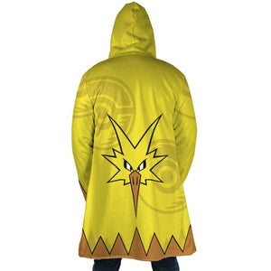 Legendary Zapdos Pokemon Hooded Cloak Coat