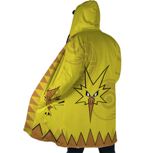 Legendary Zapdos Pokemon Hooded Cloak Coat