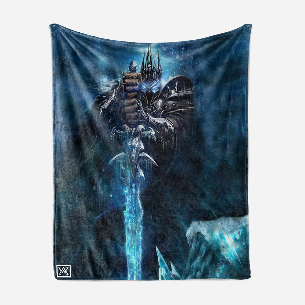 Lich King Sword Embossed World of Warcraft Blanket