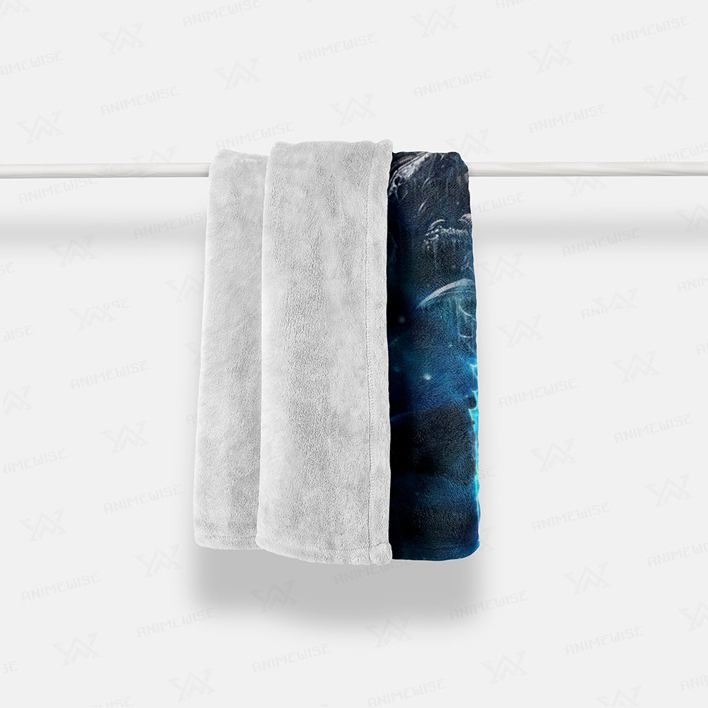 Lich King Sword Embossed World of Warcraft Blanket