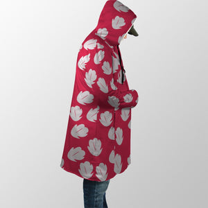 Lilo & Stitch Floral Pattern Hooded Cloak Coat