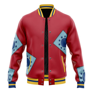 Luffy Wano Pattern OP Baseball Jacket