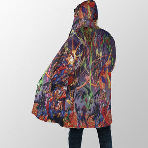 Marvel DC All Heroes Comic Hooded Cloak Coat