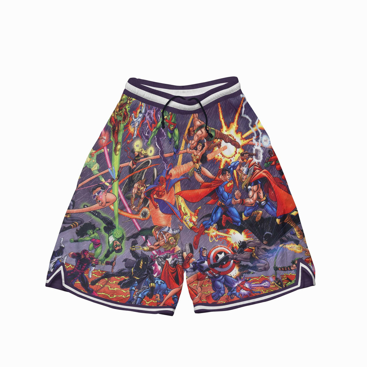 All Comic Fight Basketball Shorts