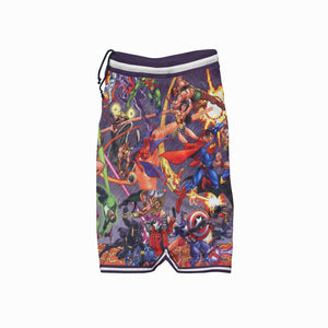 All Comic Fight Basketball Shorts