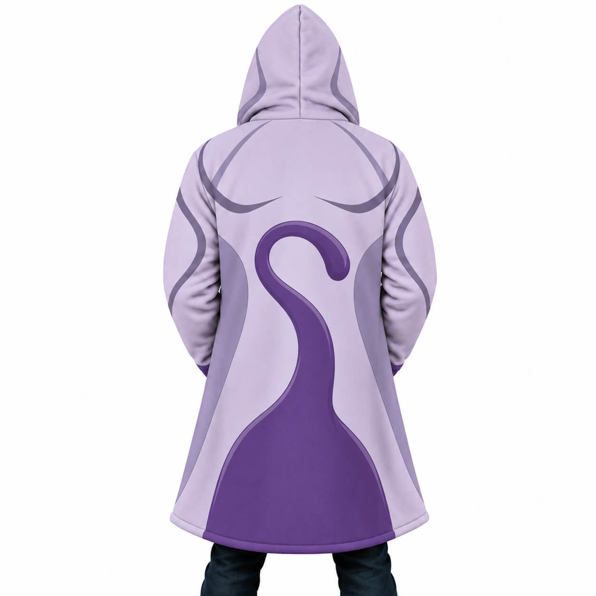 Mewtwo Psychic Tail Pokémon hooded cloak coat rear view
