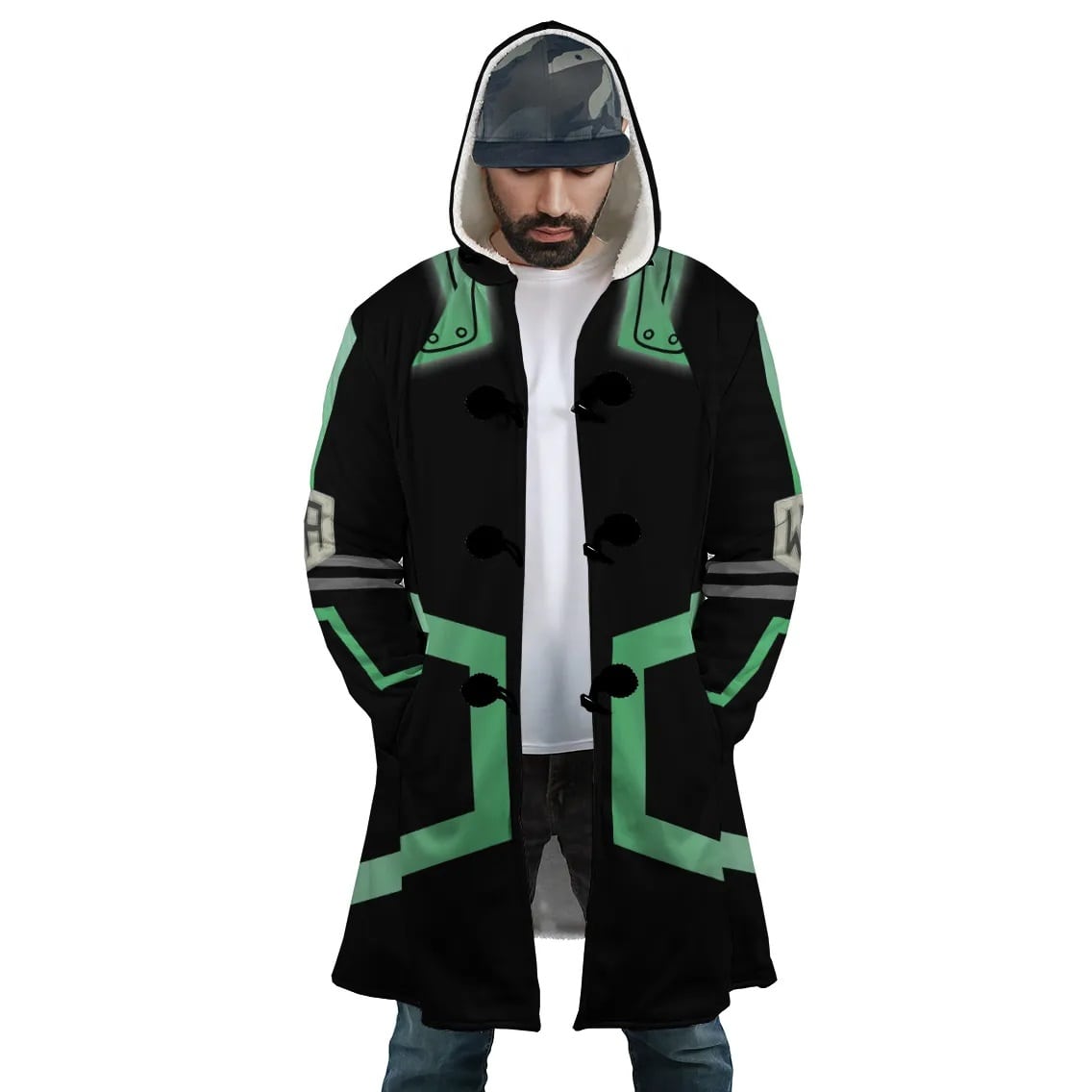 Izuku Midoriya Deku My Hero Academia Hooded Cloak Coat