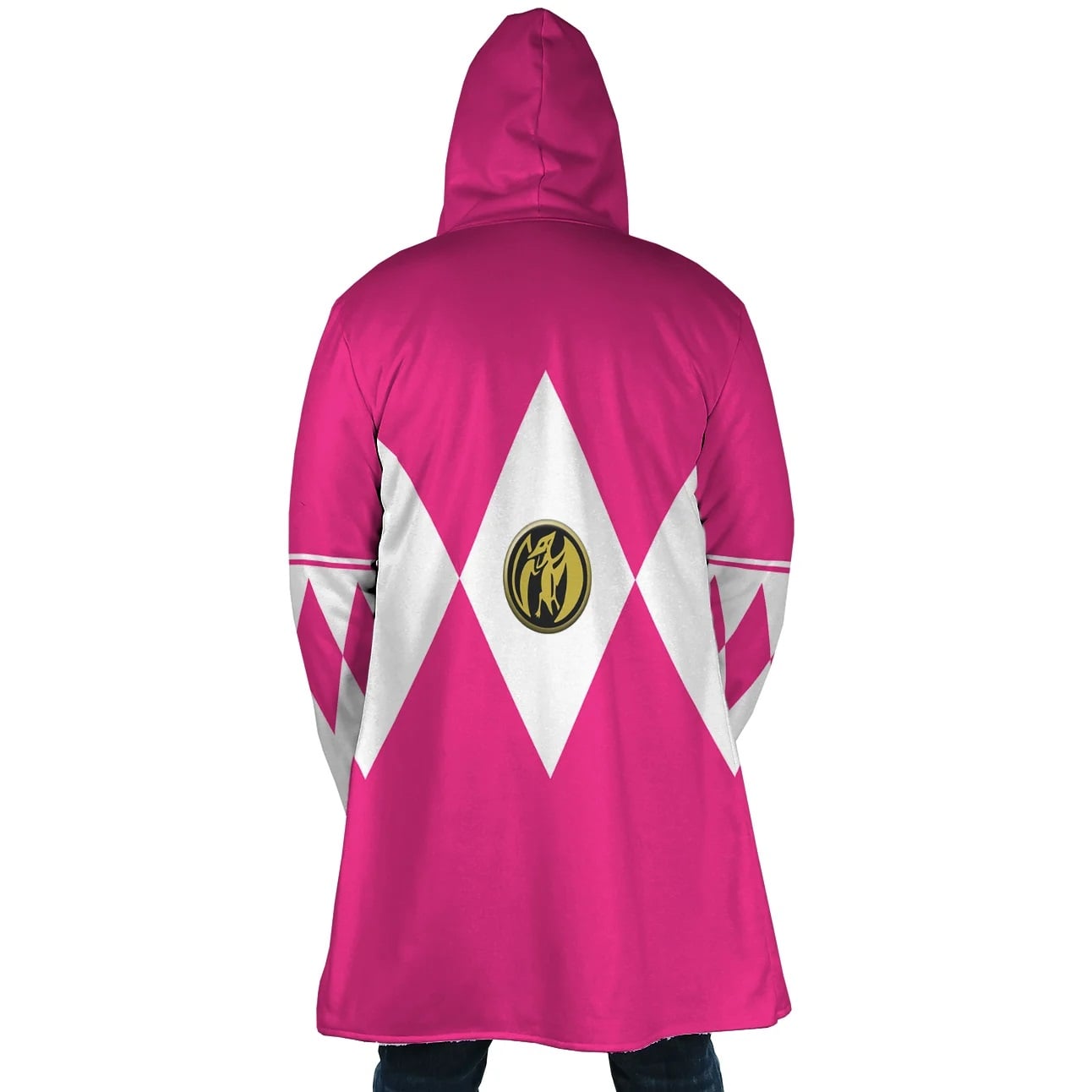 Mighty Morphin Pink Power Rangers Hooded Cloak Coat