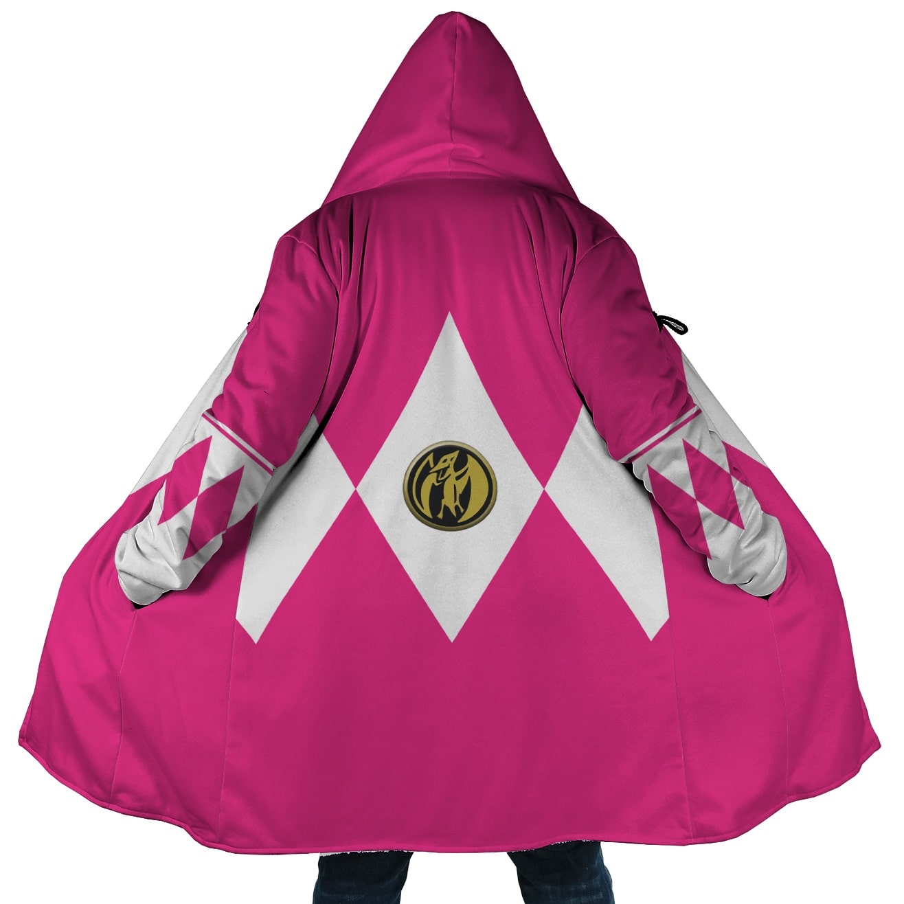 Mighty Morphin Pink Power Rangers Hooded Cloak Coat