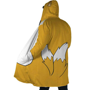 Miles Tails Power Sonic The Hedgehog Hooded Cloak Coat