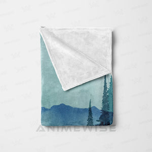 Mist Forest Art Blanket