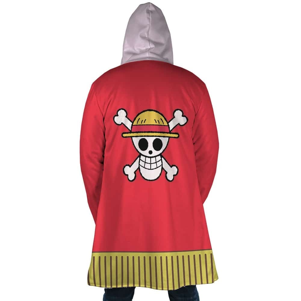 One Piece Monkey D Luffy Anniversary Edition Hooded Cloak Coat