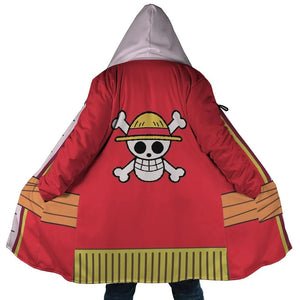 One Piece Monkey D Luffy Anniversary Edition Hooded Cloak Coat