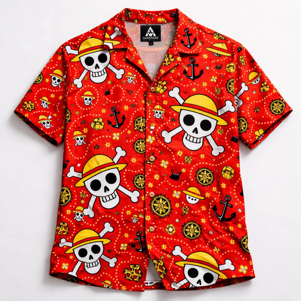 Luffy Straw Hat Pirates Hawaiian Shirt