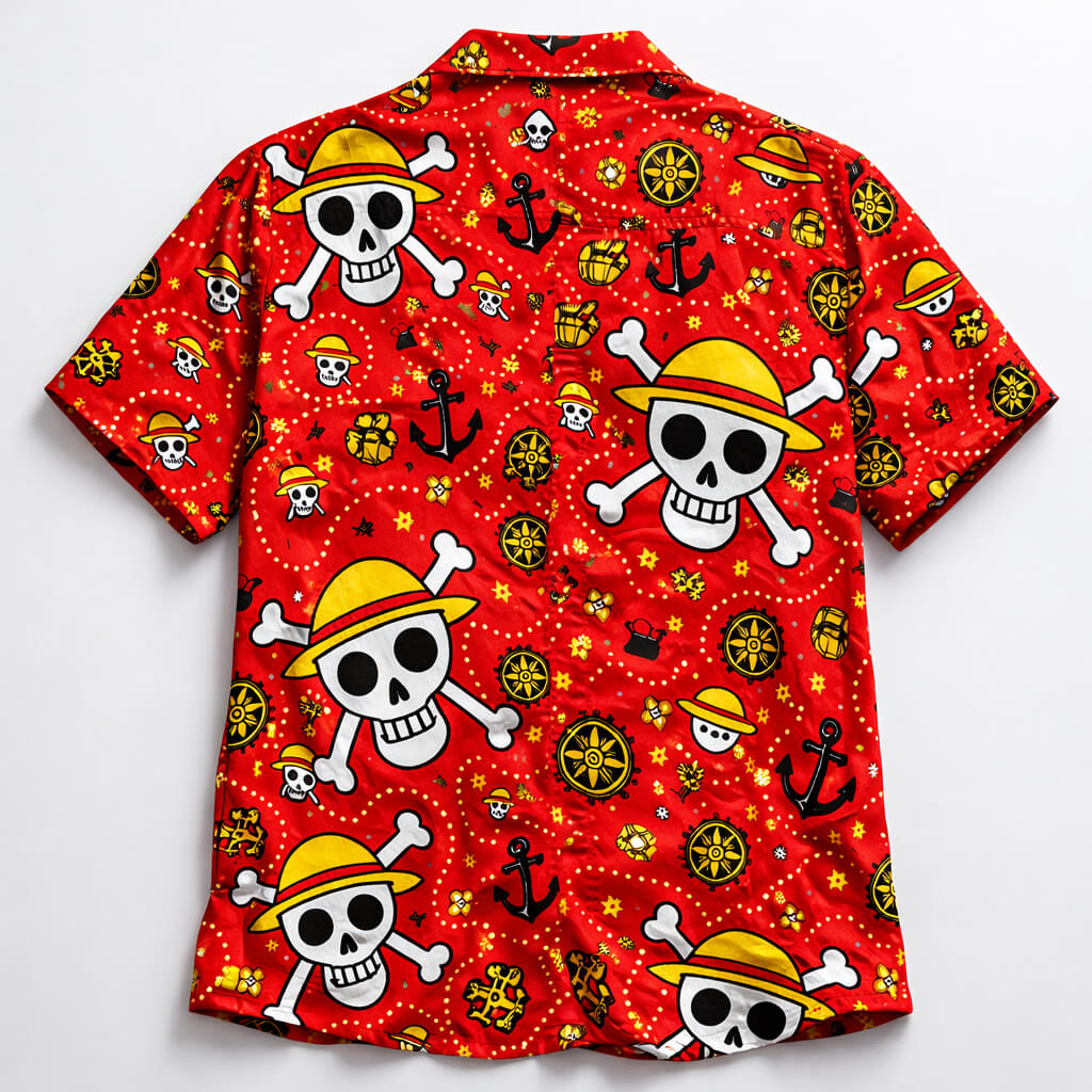 Luffy Straw Hat Pirates Hawaiian Shirt