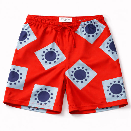 One Piece Luffy Wano Mesh-Shorts
