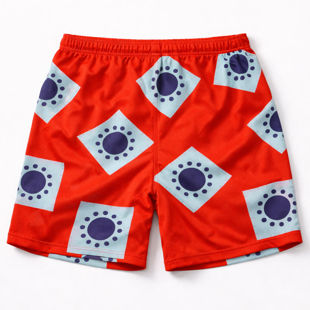 One Piece Luffy Wano Mesh-Shorts