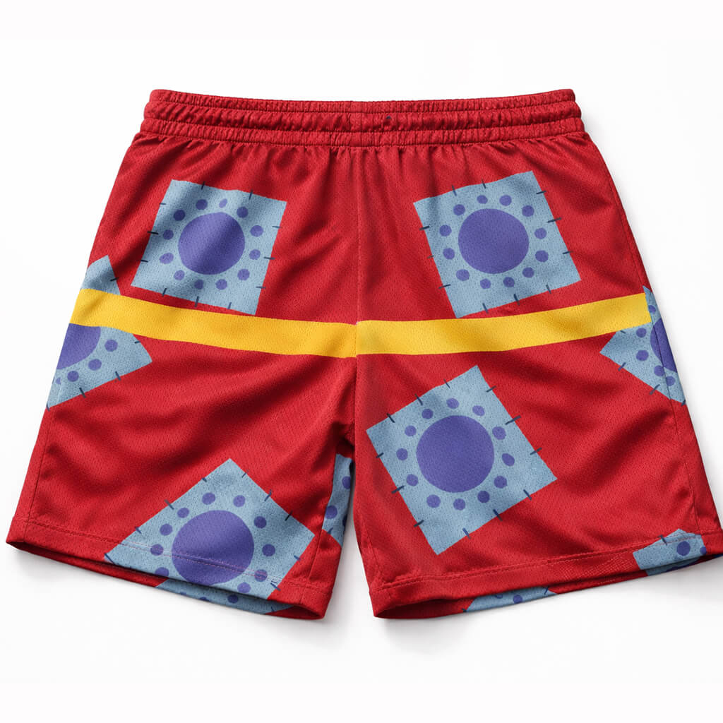 One Piece Luffy Wano Country Mesh shorts