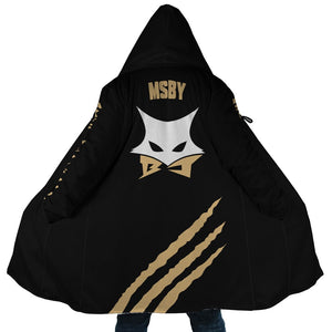 MSBY Black Jackal Hooded Cloak Coat