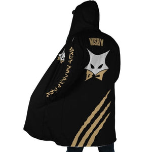 MSBY Black Jackal Hooded Cloak Coat