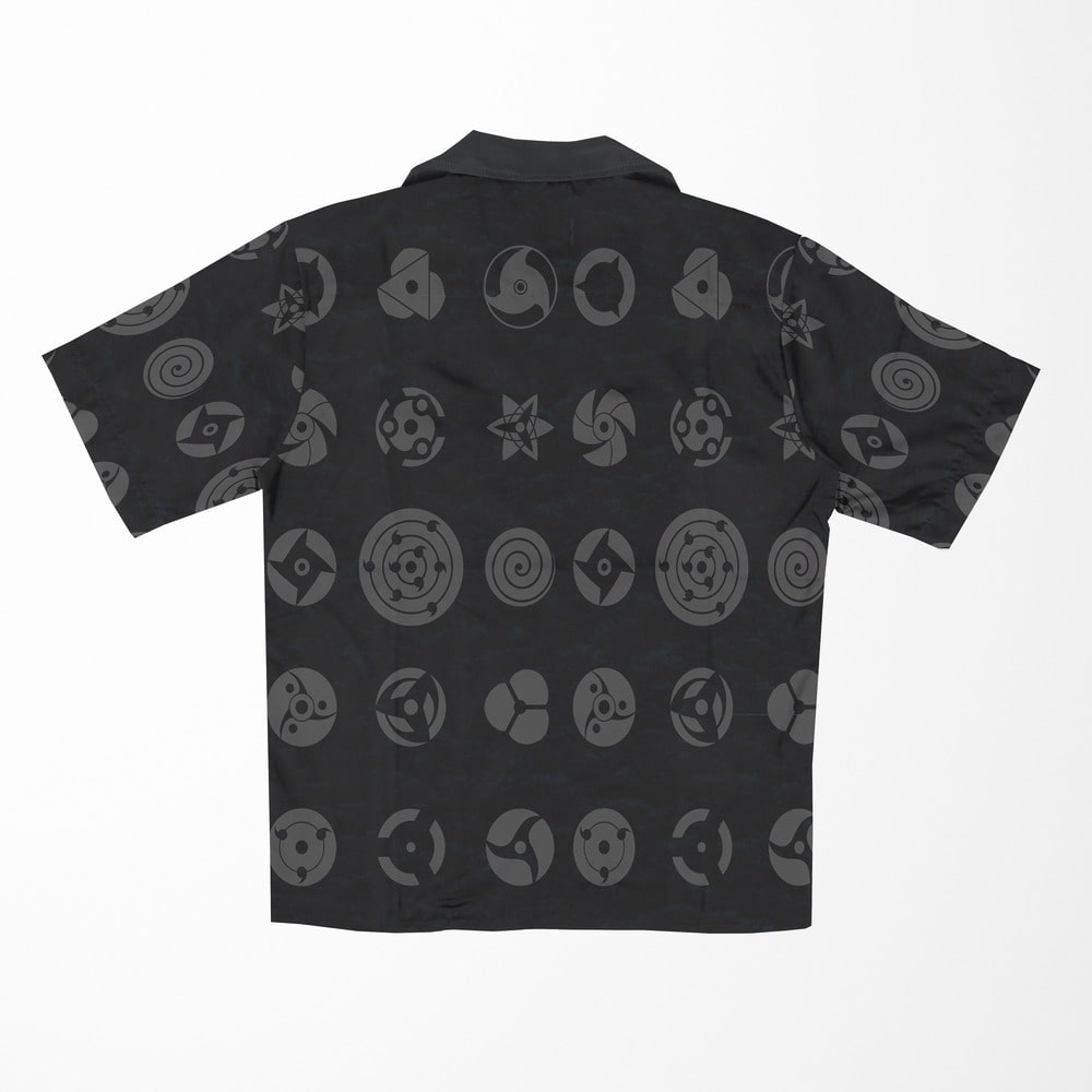 Naruto All Uchiha Eyes Button Up Hawaiian Shirt