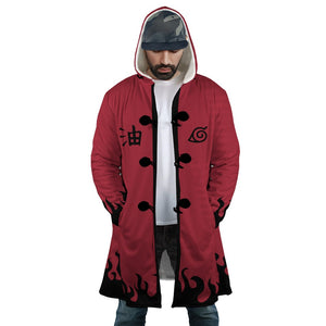 Minato Namikaze Naruto Hooded Cloak Coat