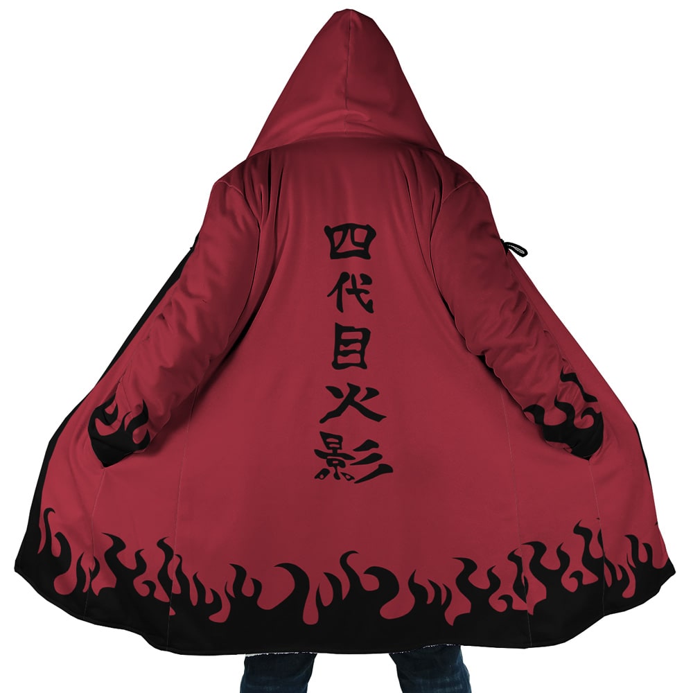 Minato Namikaze Naruto Hooded Cloak Coat