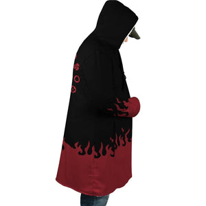 Itachi Uchiha Amaterasu Naruto Hooded Cloak Coat