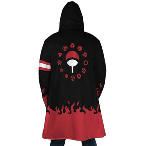 Itachi Uchiha Amaterasu Naruto Hooded Cloak Coat