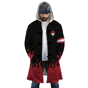 Itachi Uchiha Amaterasu Naruto Hooded Cloak Coat