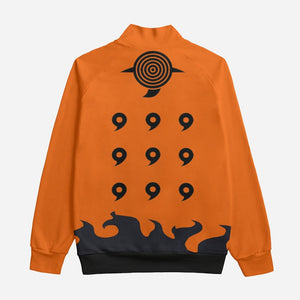 Uzumaki Emblem Brushed Collar Up Jacket