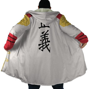 One Piece Admiral Kizaru Hooded Cloak Coat