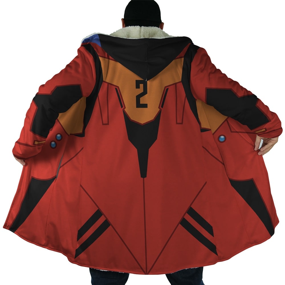 DxD Red Dragon Emperors Armor Mecha Hooded Cloak Coat