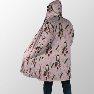 Demon Slayer Nezuko Kamado Kawaii Hooded Cloak Coat