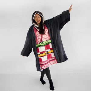 Nezuko Kamado Demon Slayer Blanket Hoodie