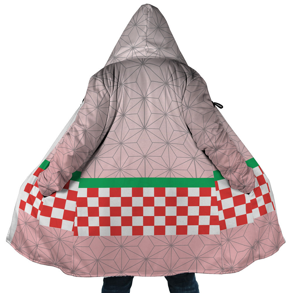 Nezuko Kamado Demon Slayer Classic Hooded Cloak Coat