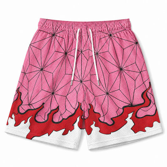 Demon Slayer Nezuko Mesh Shorts