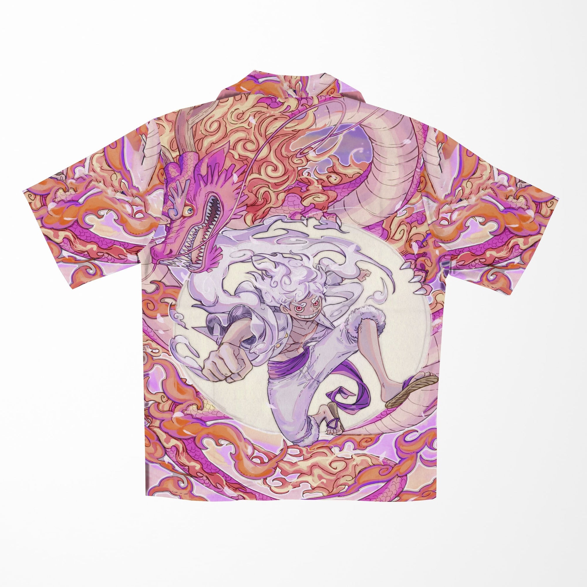 Luffy Gear 5 Dragon Fusion One Piece Hawaiian Shirt