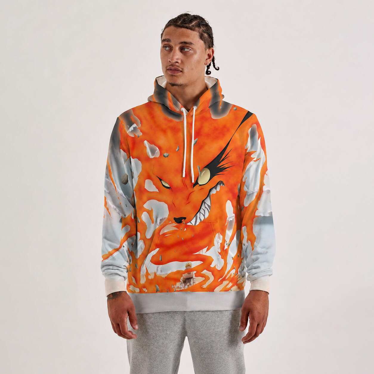 Nine Tail Fox Naruto Pullover Hoodie