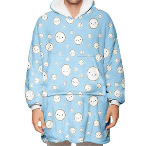 Noragami Yukine Puffball Spirits Oodie Blanket Hoodie