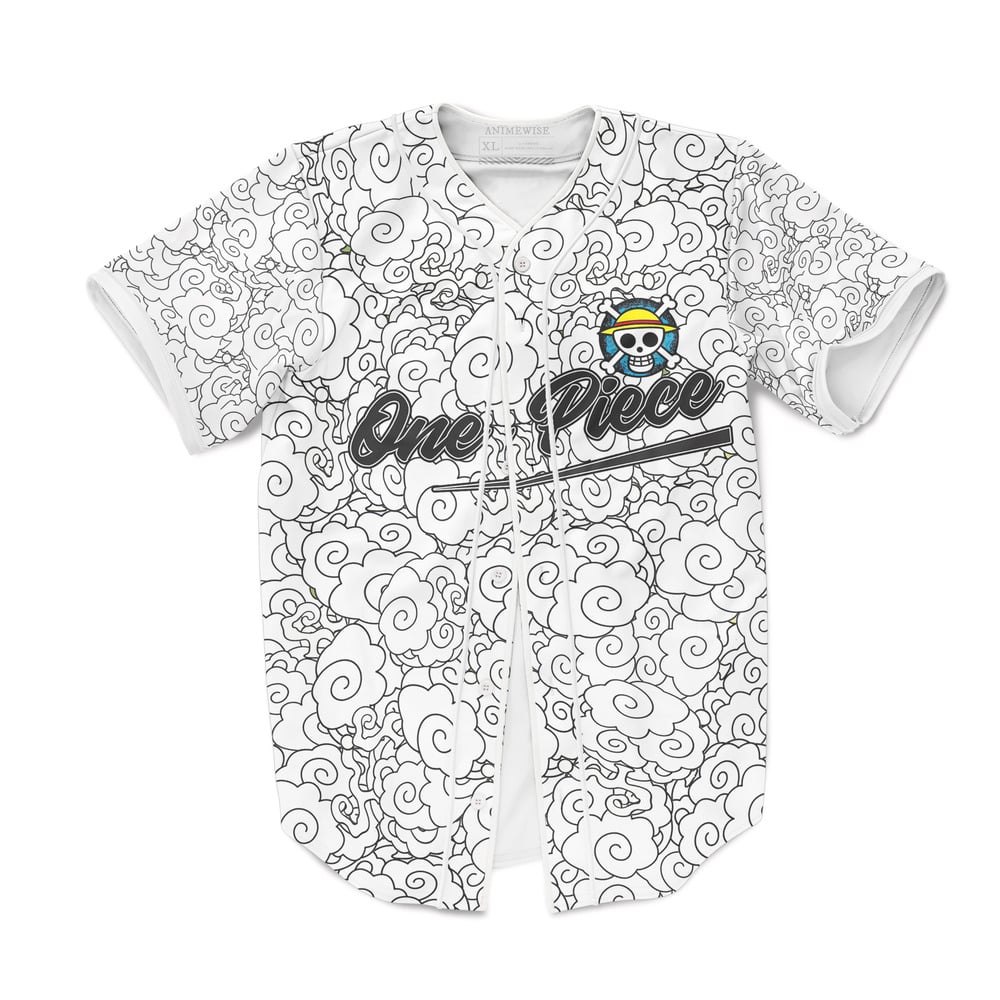 Gear 5 Luffy Clouds Baseball Jersey