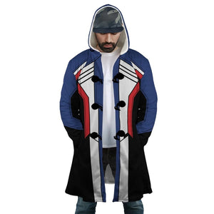 Overwatch Soldier 76 Gaming Hooded Cloak Coat