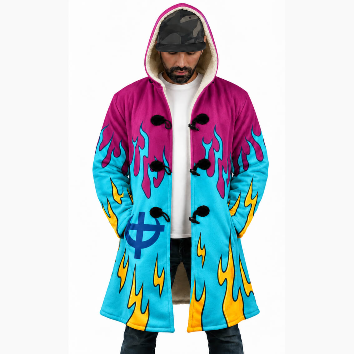 Brook Egghead Island One Piece Kapuzenumhang-Mantel