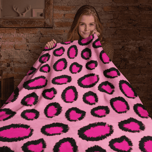 Pink Cheetah Skin Pattern Blanket