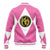 Pink Rangers Varsity Baseball Jacket