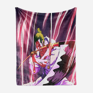 Pirate Hunter One Piece Zoro Throw Blanket