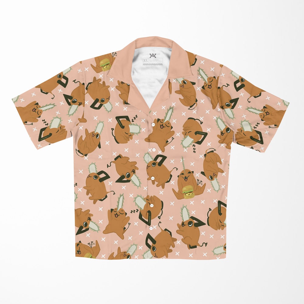 Pochita Chainsaw Devil Chainsaw Man Hawaiian Shirt